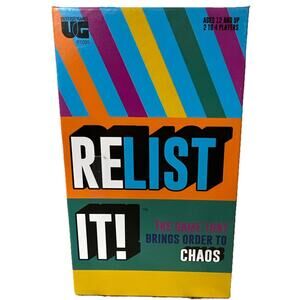 Relist It Family Fun Party Game-Ages 12 & Up-2 to 4 Player-University Games, New